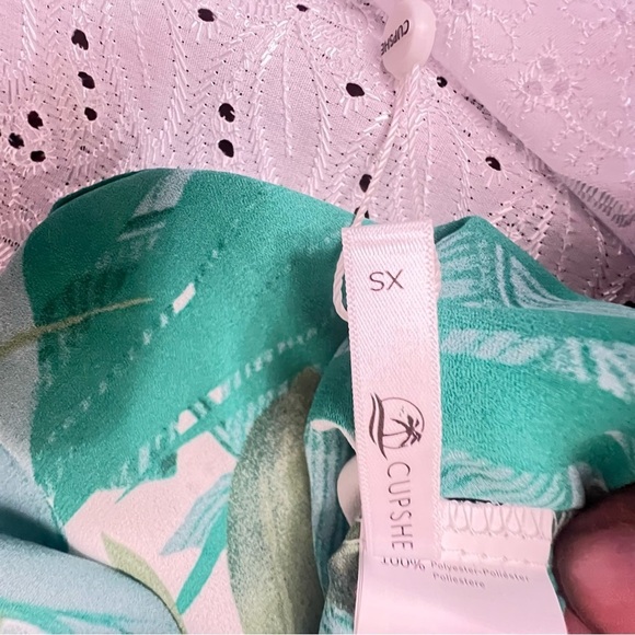 CUPSHE Women's Leafy Cutout Maxi Sleeveless Dress - Picture 10 of 11